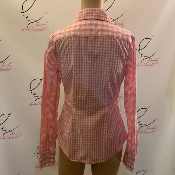 Isaac Mizrahi. Sz XS. Cotton Long Sleeve Button Up Fitted Button Cuff Shirt B76 - Picture 3 of 5